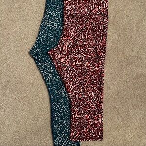 Under Armour Women's Patterned Leggings - Teal pattern Only
